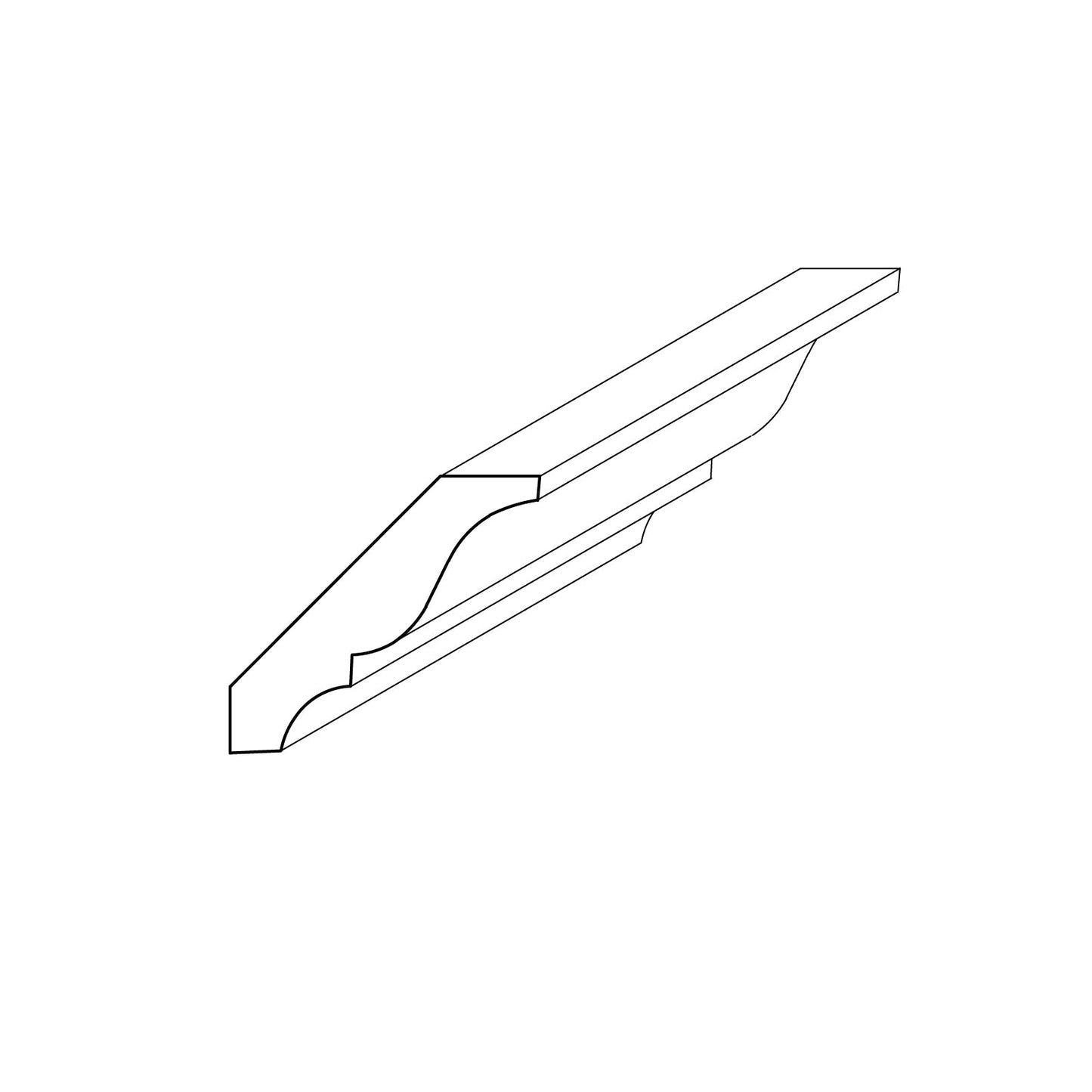 3-inch Crown. 8 Foot Stick.