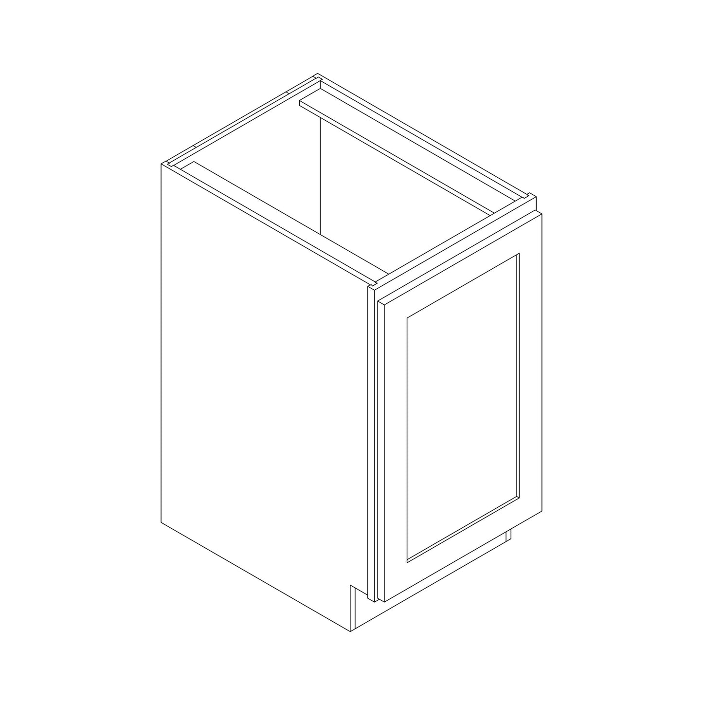 Base 21" Wide, Single Drawer