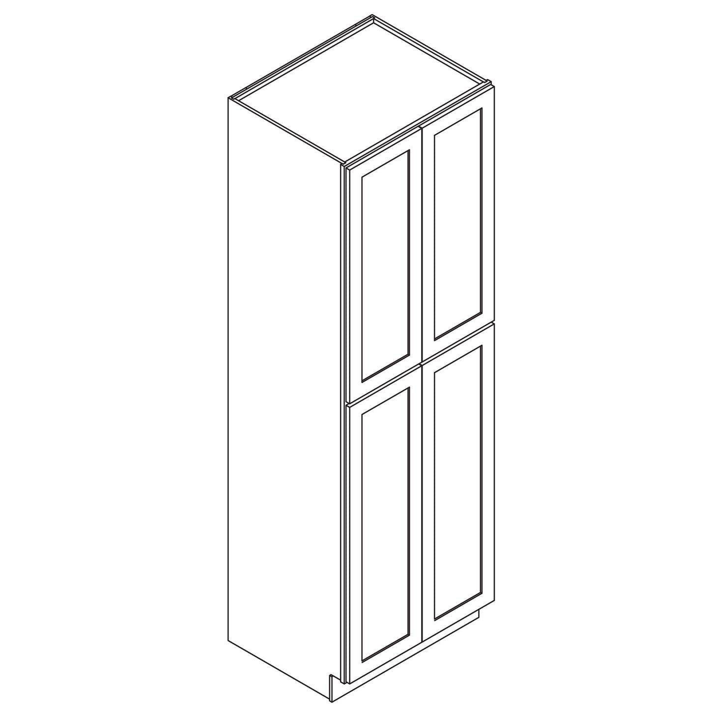 Utility 24" Wide, 96" High, 24" Deep