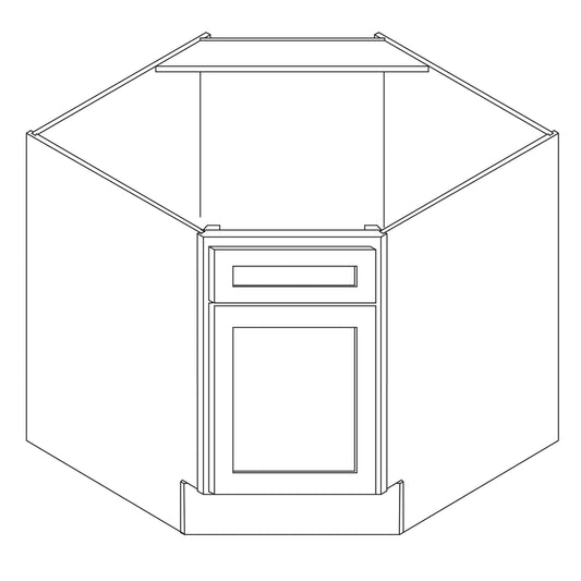Corner Sink Base 36" Wide