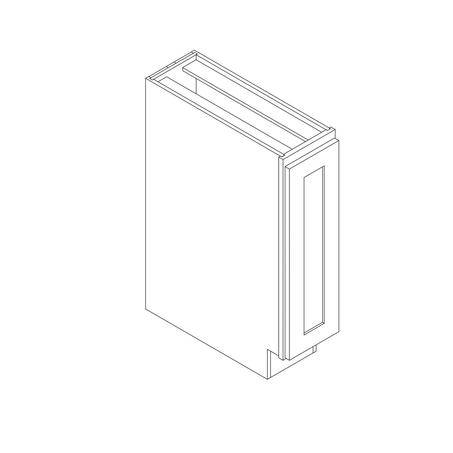 Base 9" Wide. Full Height Door.