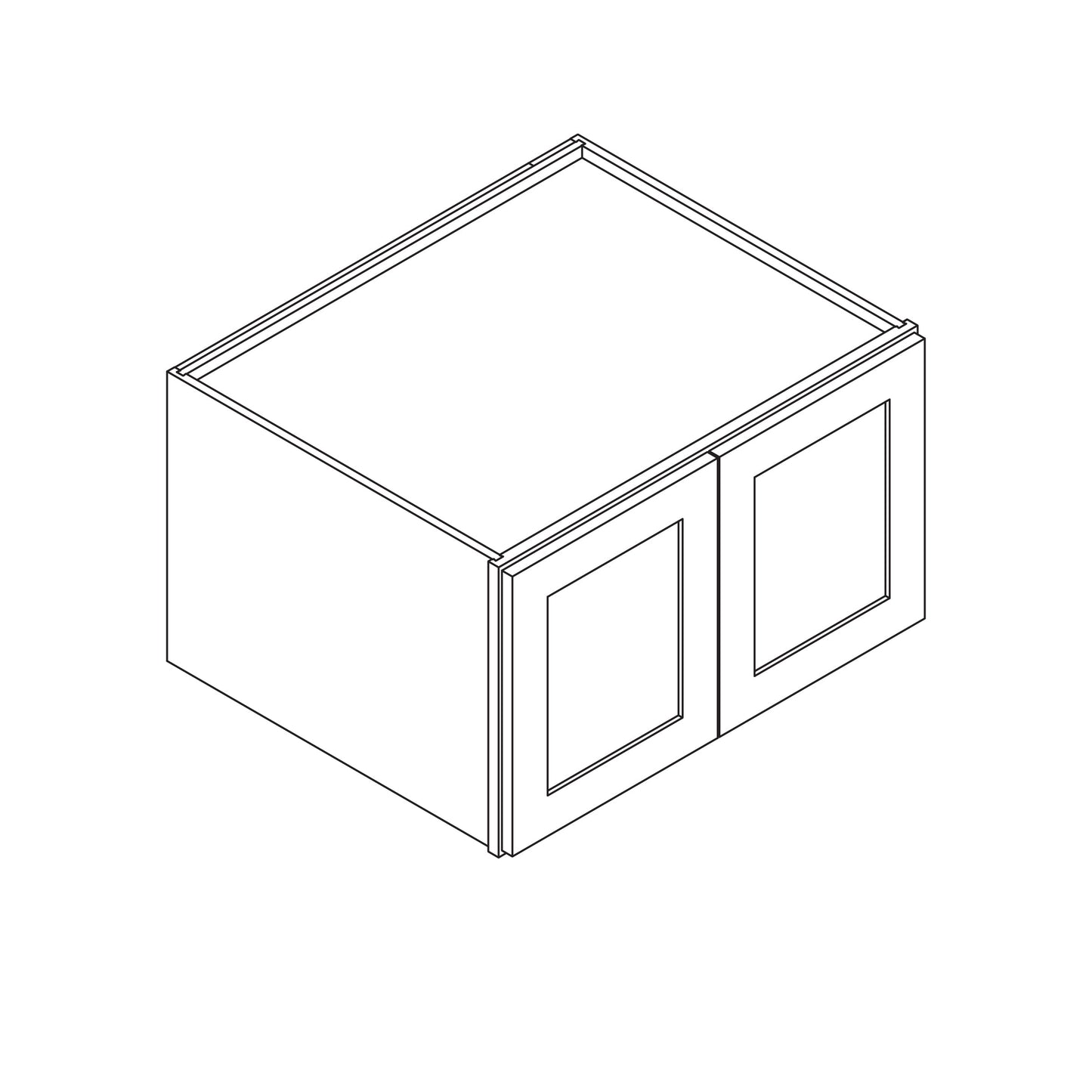 Wall 36" Wide, 12" High, 24" Deep, Double Door