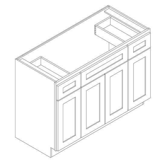 Vanity 48" Wide. 21" Top Drawer. 34.5" High.